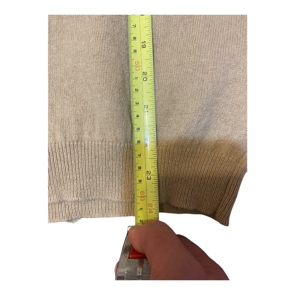 Denner Cashmere camel coloured short sleeve sweater. Sz S - Picture 9 of 15